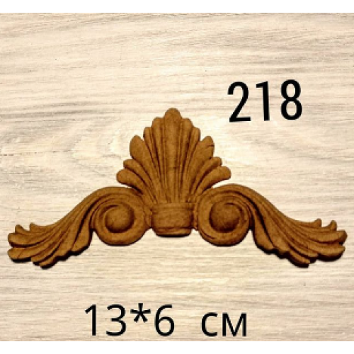 Декор из древесной пульпы-№218, 13*6 см