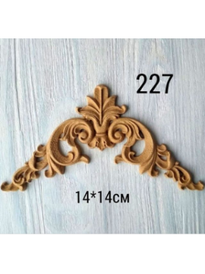 Декор из древесной пульпы-№227, 14*14 см