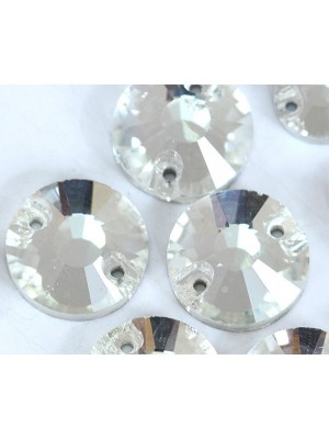 Стразы пришивные,стекло,круглое,12 мм, цена за 3 шт