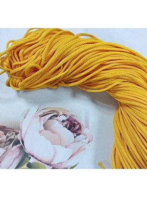 Полиэфирный шнур для вязания,4мм,цв.желтый,100м