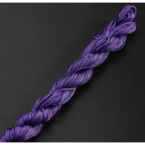 Шнур нейлоновый 1мм,фиолетовый.Цена-за 20 метров