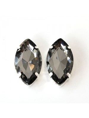 Пришивные стразы в цапах ,№12,Маркиз,9*18 мм.цена за 2 шт