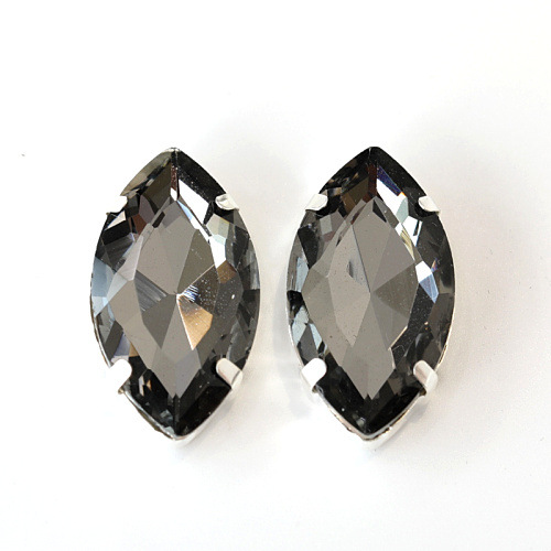 Пришивные стразы в цапах ,№12,Маркиз,9*18 мм.цена за 2 шт