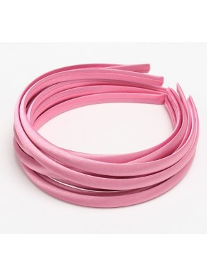 Обруч пластиковый в атласной ленте,10 мм-№7-розовый