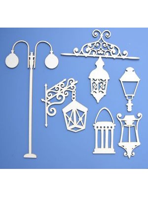 Чипборд №128-"Фонари"