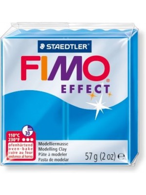 Полимерная глина FIMO effect,57гр, полупрозрачный синий