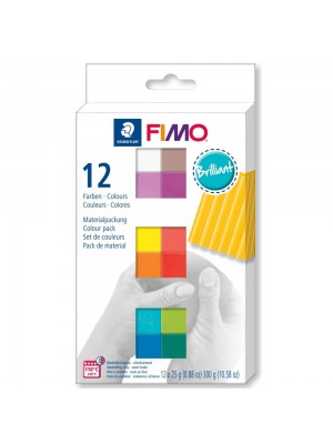 Набор полимерной глины FIMO SOFT BRILLIANT 12*25гр