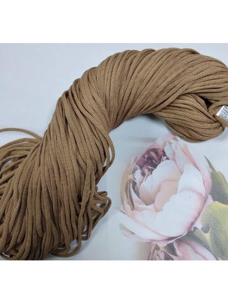 Полиэфирный шнур для вязания,4мм,цв-коричневый,100м