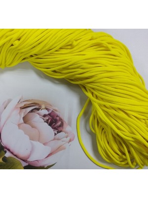 Полиэфирный шнур для вязания,4мм,цв-ярко-желтый,100м