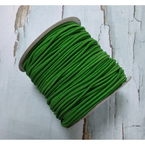 Резинка шляпная, 2,мм, зелёная,цена за 1 метр