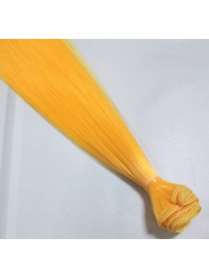 Трессы-прямые (волосы для кукол),цв-жёлто-оранжевый,15 см