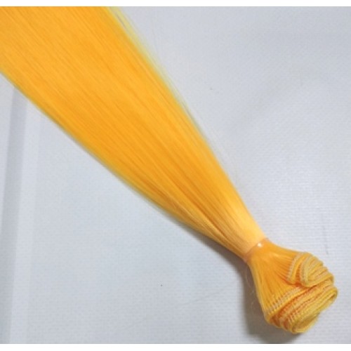 Трессы-прямые (волосы для кукол),цв-жёлто-оранжевый,15 см