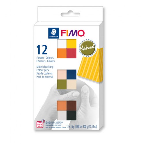 Набор полимерной глины FIMO SOFT natural colours 12*25гр