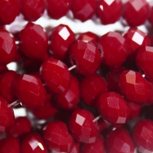 Бусина-стекло гранёное 8*6 мм,цв-№25 цена за 10 шт