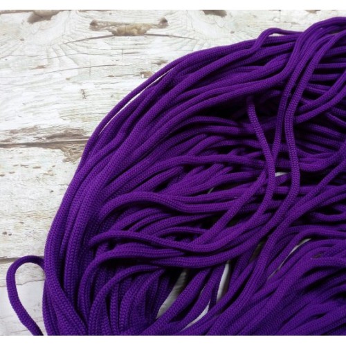 Полиэфирный шнур для вязания,4мм,цв-фиолетово-ягодный,100м